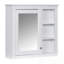 Armoire de rangement murale avec miroir et 3 tablettes ouvertes-200763104