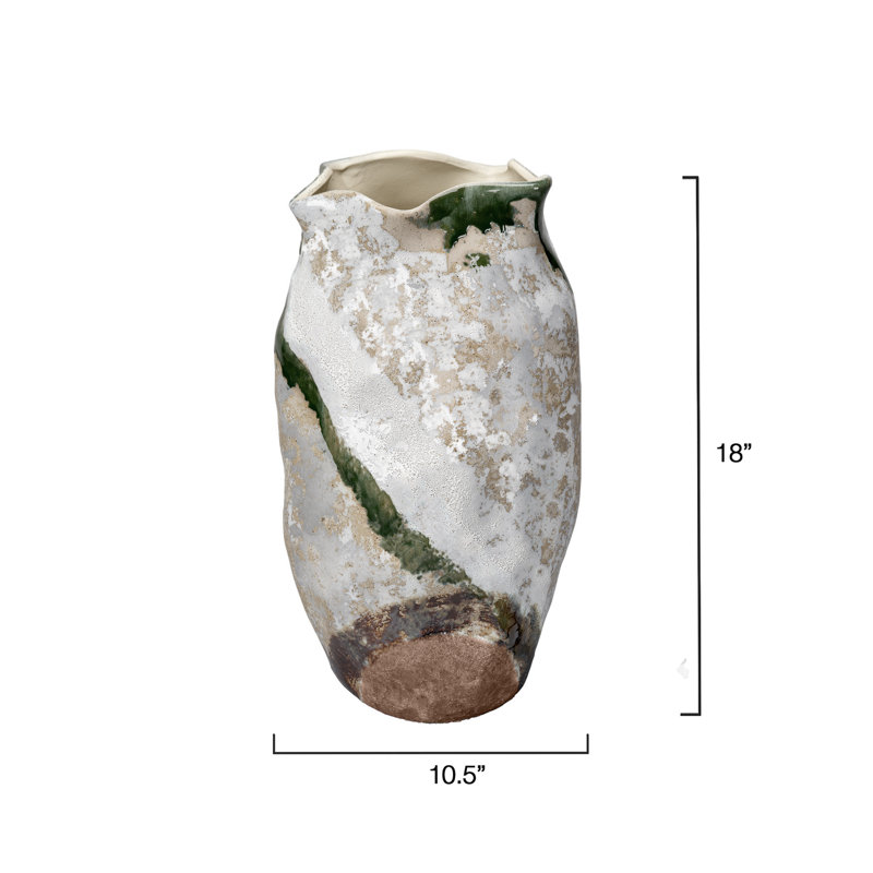 Sandcastle Ceramic Decorative Vase, Large