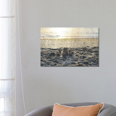 Sand Castle III by Sharon Chandler - Wrapped Canvas Print