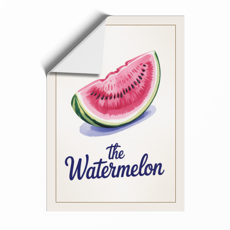 The Watermelon Botanical - Framed Print, Unframed, A3 - 42.0 x 29.7 cm