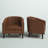 Boney 2- Piece 29" Wide Tufted Faux Leather Barrel Club Chair-88292652