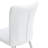 Modern Minimalist Dining Chairs, Office Chairs. 2-Piece Set Of White PU Seats With Silver Metal Legs. Suitable For Restaurants, Living Rooms, And Offices.