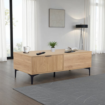 Temeeka Four Leg Coffee Table with Storage