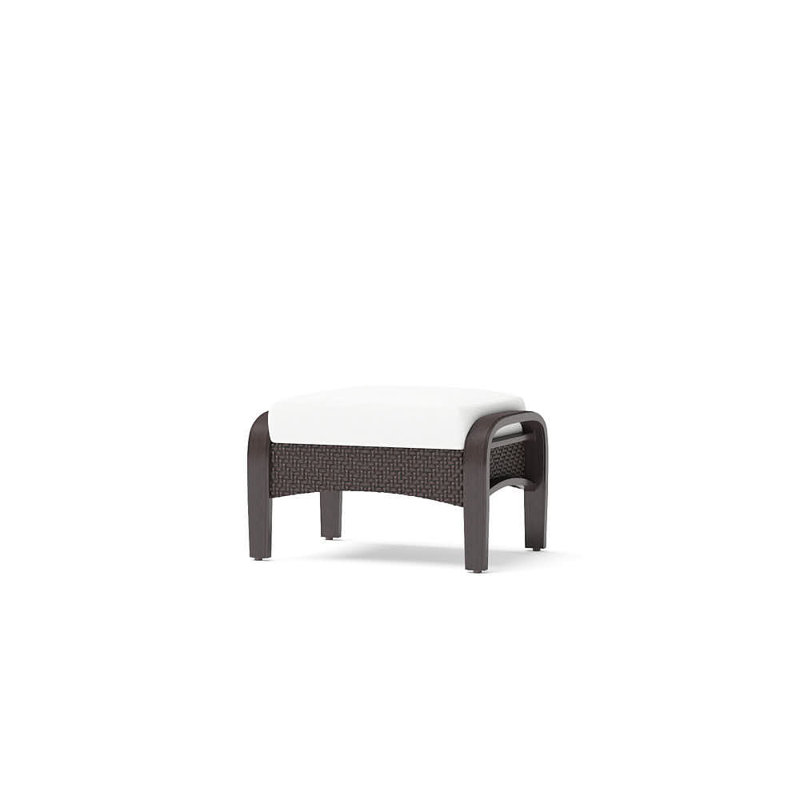 Barcelo 5 Piece Rattan Conversation Set with Cushions, Centered Ink Stripe Sunbrella®