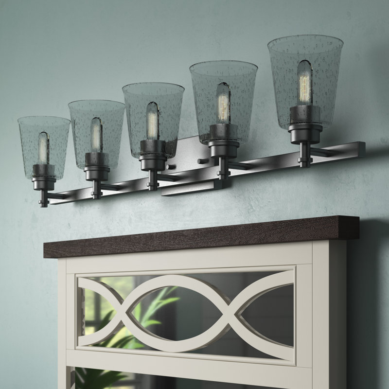 Masham 5 - Light Dimmable Vanity Light, Matte Black