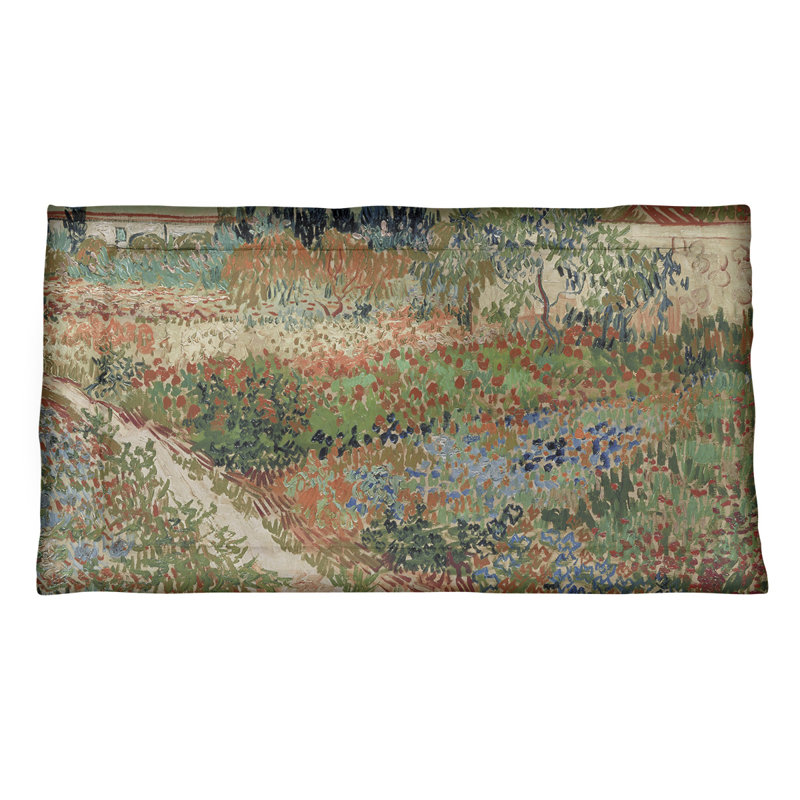 Couvre-oreiller en polyester Vincent Van Gogh, Grand, Microfibre, Orange