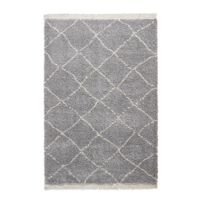 Pechler Machine Woven Grey Rug, Rectangle 120 x 170cm