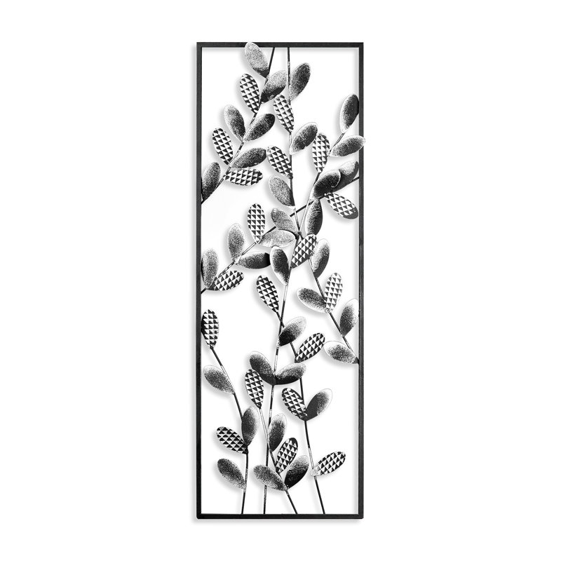 Handmade Decorative Metal Wall Accessory, 12.6 x 35.4 inches | 100% Metal, Thickness: 0.06 inches | Unique Hand-Painted Design, Perfect for Home Decor | Versatile Wall Hanging with Distinctive Color Variations