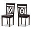 47cm H Upholstered Cross Back Side Chair