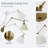 2-pack Plug-in & Hardwired Golden Swing Arm Sconce-1857362453