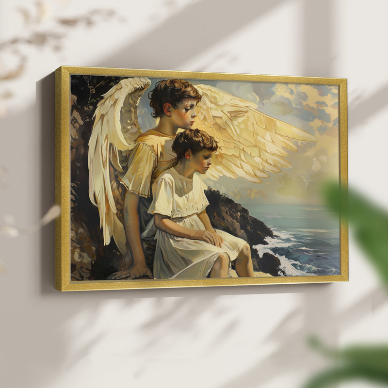 Angels From Above-XCII - Impression encadrée - Restickable, H 11 po x l 14 po