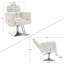 Fauteuil de coiffeur hydraulique pivotant en similicuir de 25 po Nave-1977527989