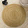 Kayleigh Hand-Braided Jute Area Rug, Off White/Natural