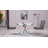 Maiti Round Metal Base Dining Table