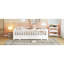 Lit plateforme convertible double extensible, bois massif, maison moderne