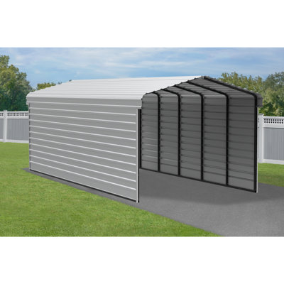 Steel Carport With 2 Side Wall Kits, 12X29X9