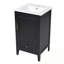 Meuble-lavabo de salle de bain avec lavabo, tablette de porte et tiroir-492050802