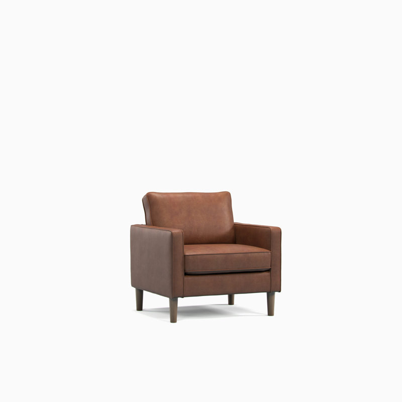 Henry Faux Leather Armchair, Tan