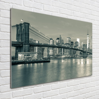 Manhattan New York - No Frame Print on Glass
