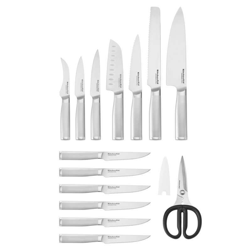 Kitchenaid Gourmet Slim Meijer Knife Block Set, 15 Piece