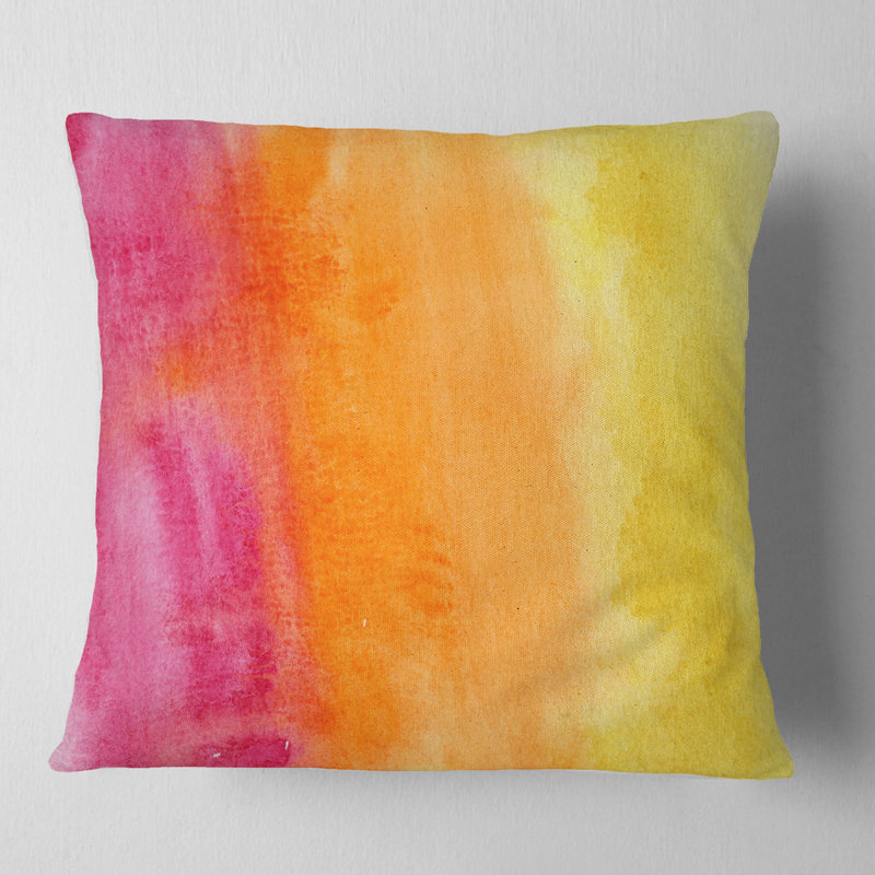  Coussin abstrait, 18 po x 18 po, Carré