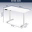 Bureau debout électrique blanc rectangulaire de 55 po à 24 po, réglage automatique de la hauteur pour optimiser l'espace de travail du bureau