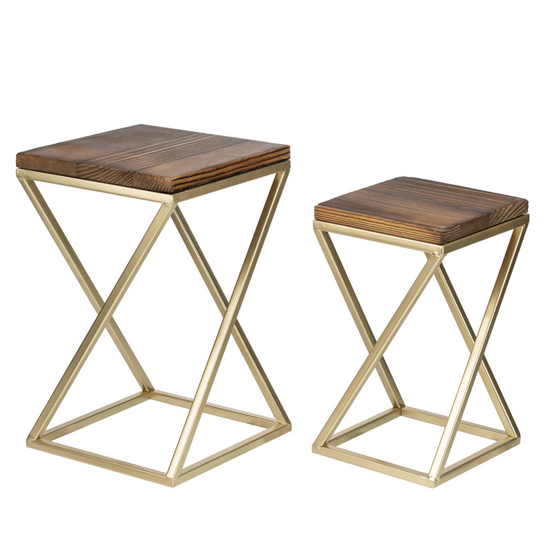 2 Piece Pedestal Riser Stands Set