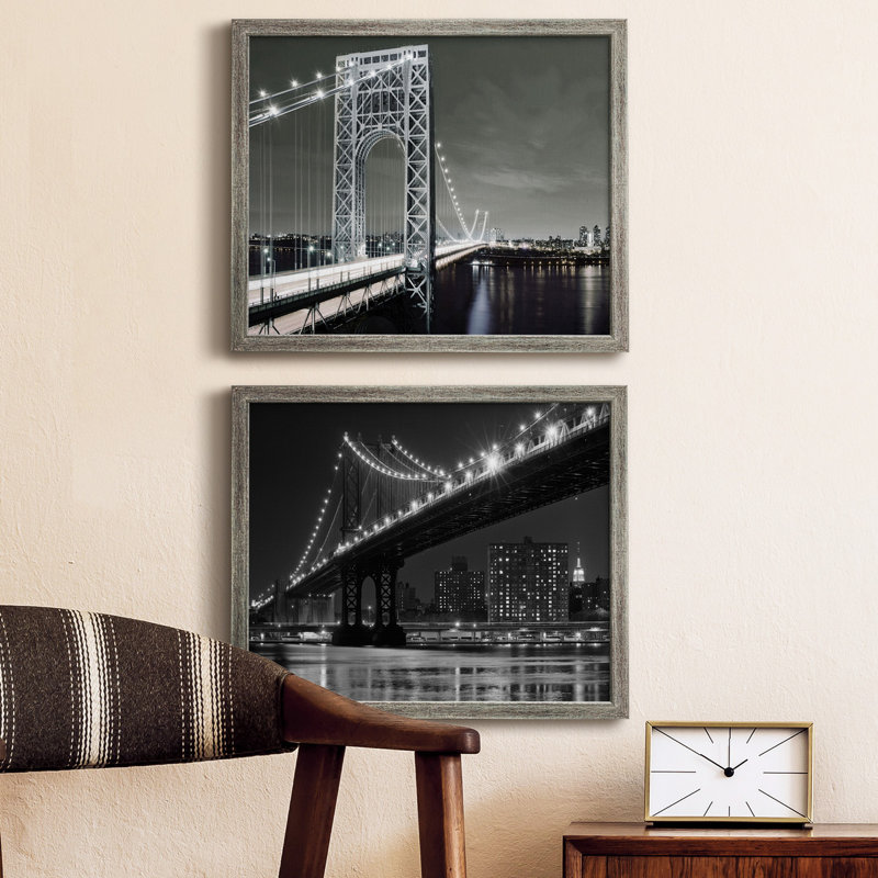 City Lights - ensemble de 2 reproductions de cadres photo