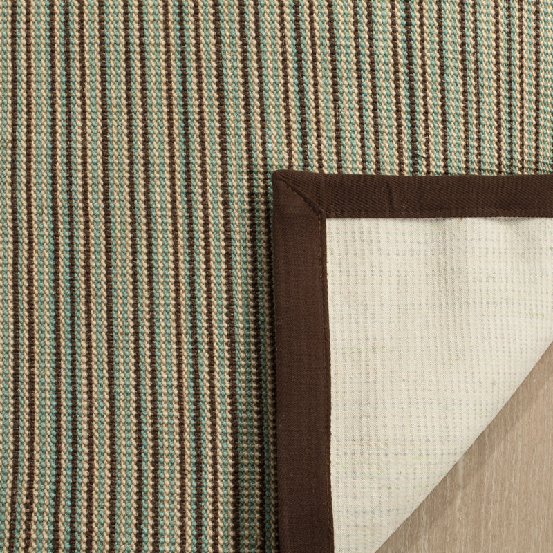 Tapis rayé en fibre de sisal Penrock, Rond 6 pi