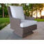 Chaise de patio avec coussin Adlare