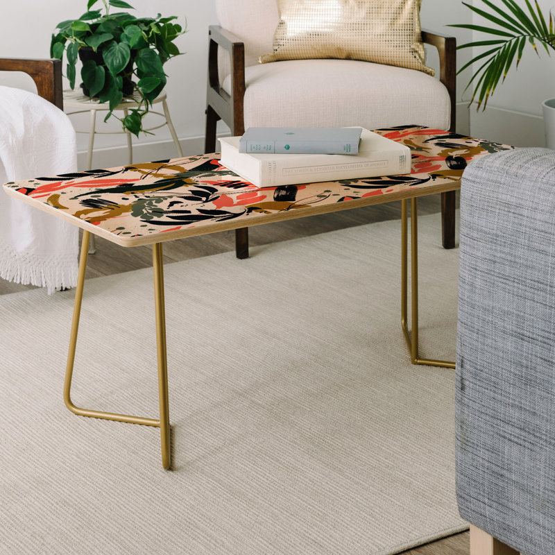 Solid Wood Top Coffee Table