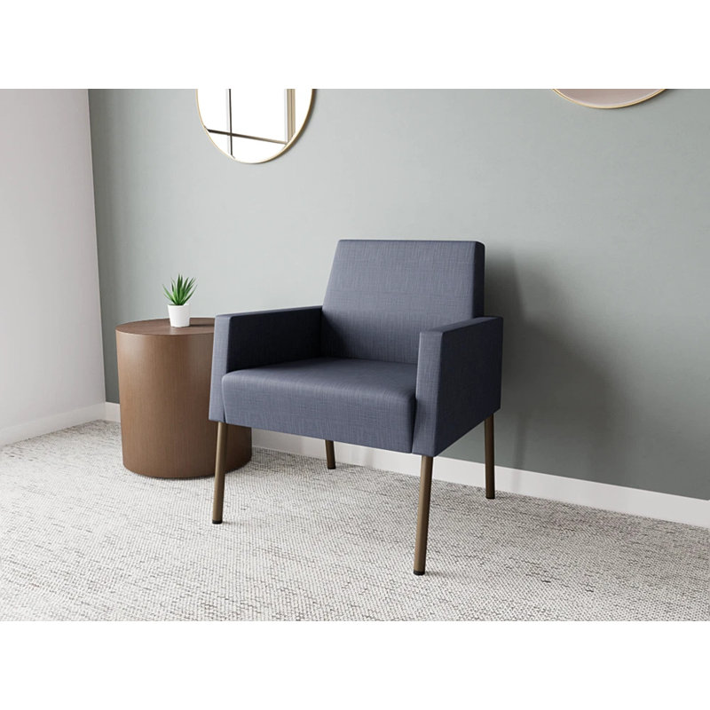 Fauteuil de réception Mystic, Bronze, Plot Line bleu marine