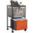 Mesh File Cart With 2 Drawers & Swivel Casters, Lockable Rolling File Organizer Cabinet For Office