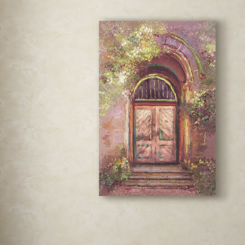 «Spring Doorway» par Kuehn, reproduction sur toile tendue, H 32 po x l 22 po