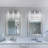 Carrocci 3 - Light Dimmable Crystal Vanity Light with Glass Shade