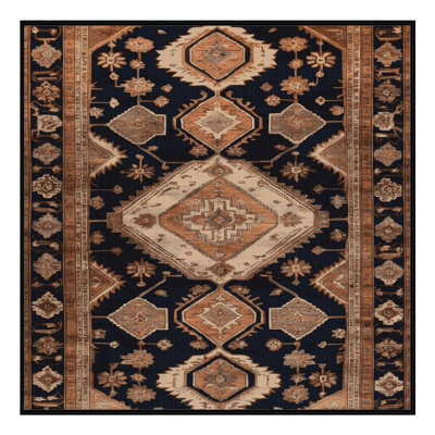 Tapis brun lavable à la machine