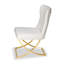 Chaise d'appoint rembourrée en similicuir Riddick-31014666-31014662