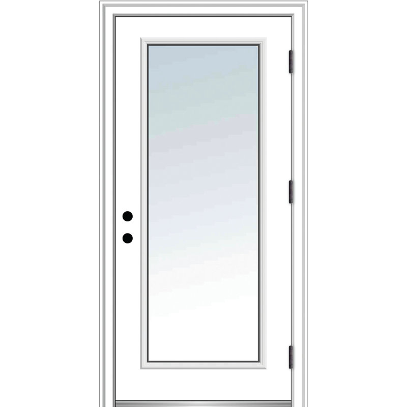 Porte d'entrée avant en verre transparent Lowe, H 80 po x l 30 po x P 1,75 po, 4,56 po, S'ouvre à gauche vers l'extérieur