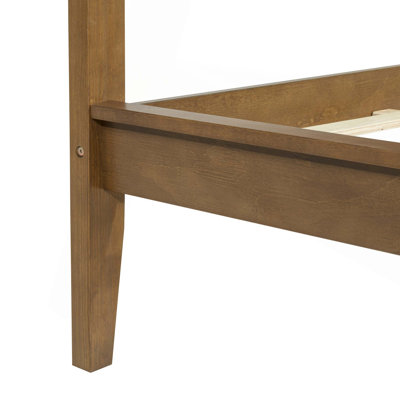 Platform Bed with Tall Headboard