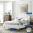 Lana Queen Performance Velvet Wingback Platform Bed-1376148133