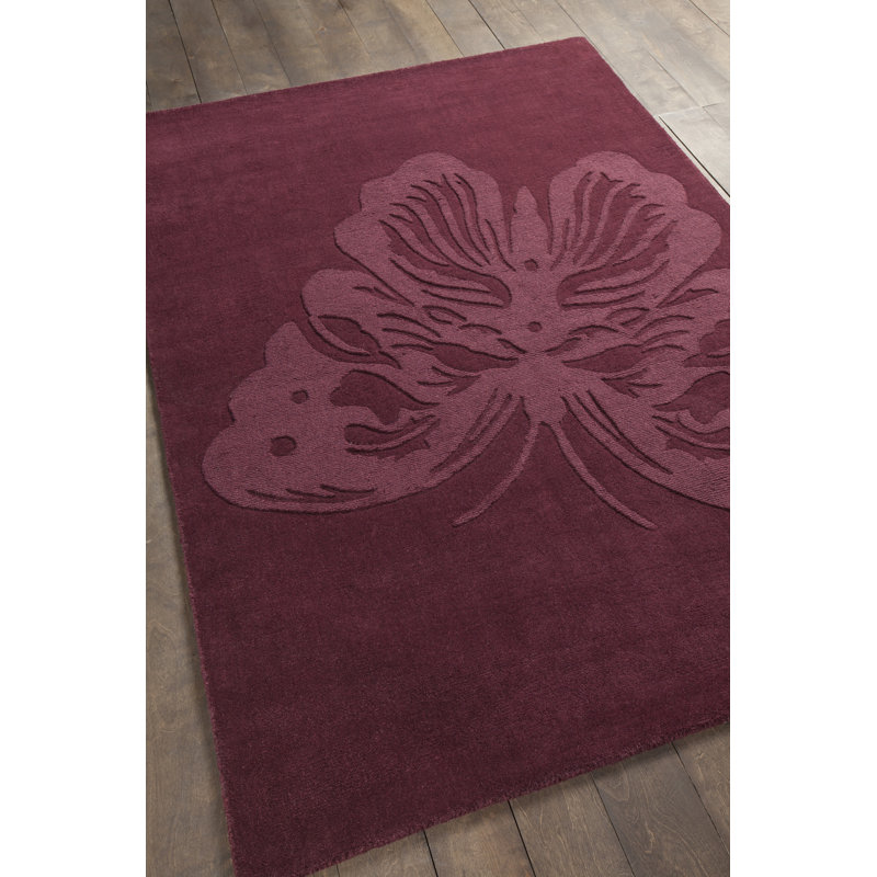 Tapis marron en laine touffeté à la main Worcester, Rectangle 5 pi x 7 pi