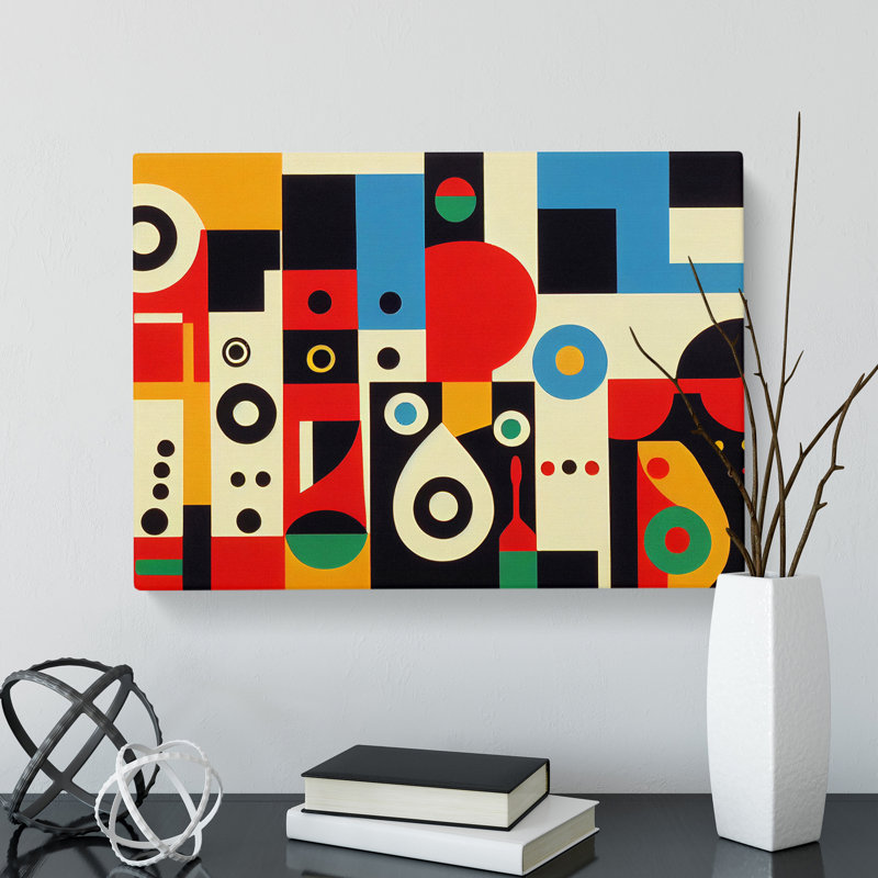 Bauhaus Modern Vol.2 Abstract - Wrapped Canvas, 50cm H x 76cm W x 3cm D