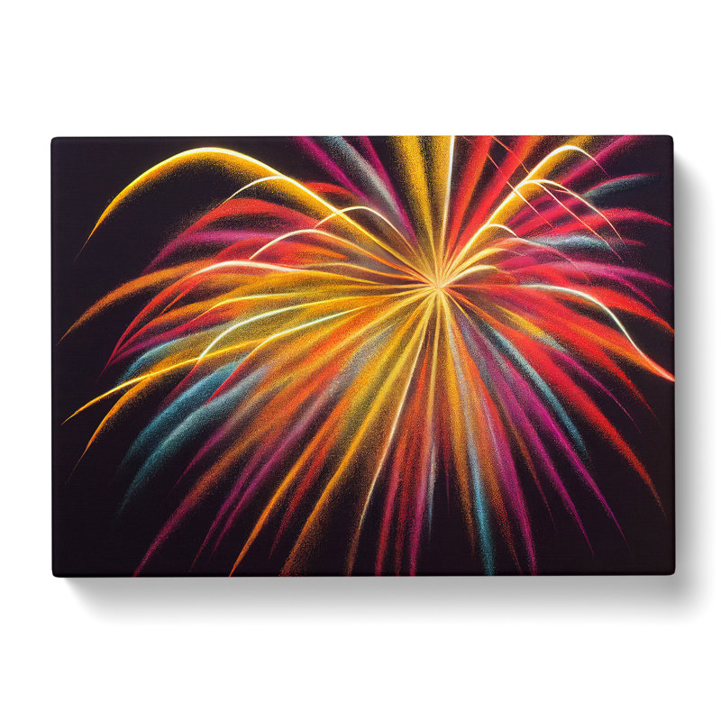 Cosmopolitan Fireworks - Wrapped Canvas, 50cm H x 76cm W x 3cm D