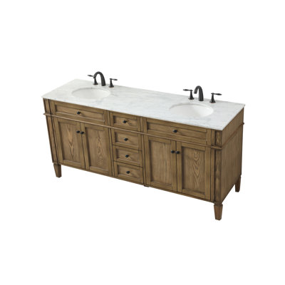 Ensemble de meuble-lavabo double 72 "Rivers