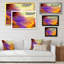 Impression sur toile «Purple Vibrant Ink Storm» - cadre flottant-505010076-505010077