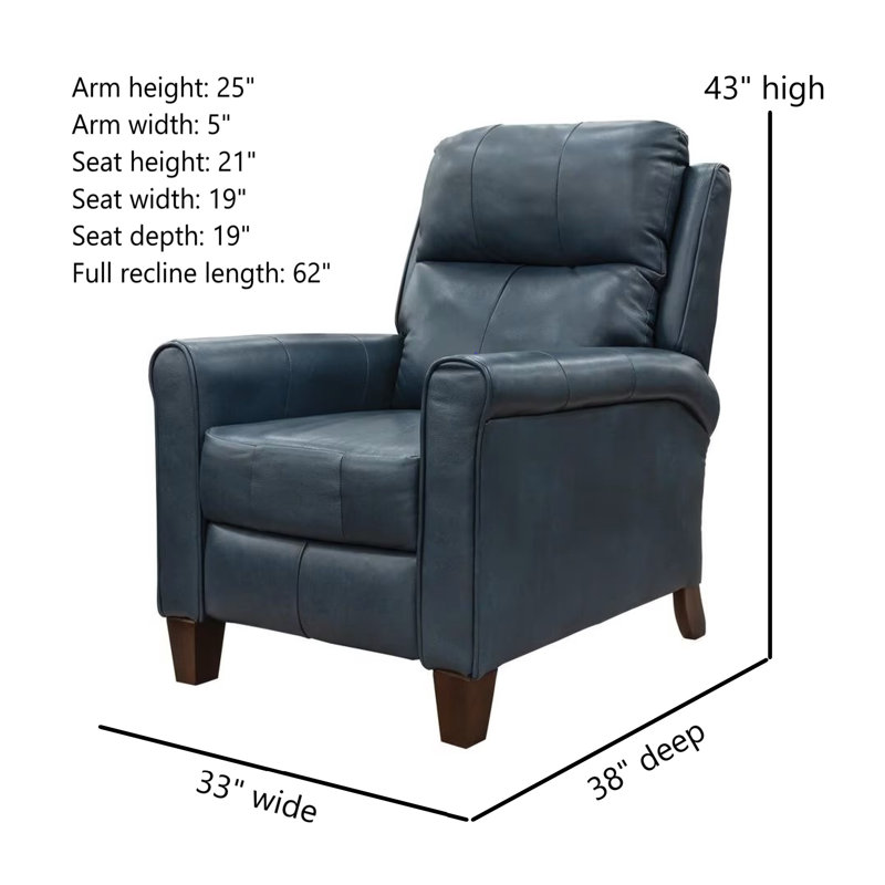 Fauteuil inclinable électrique 33 po de large, Ultramarine Fresca, Manuel