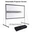 Écran de projection pliable portatif blanc 63,1875 po x 109,0625 po-105901344