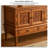 Retro Carved Rectangular Solid Wood TV Stand-821240849