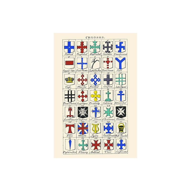 « crosss » par hugh clark, impression, H 42 po x l 28 po x P 1,5 po