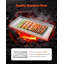 Plaque chauffante en acier inoxydable, plaque rectangulaire universelle à dessus plat de 32 po x 16 po, plaque chauffante pour barbecue au barbecue, batterie de cuisine portative Teppanyaki, avec poignée, pour camping-car-130987058